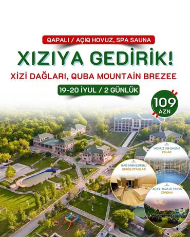 Təlim, kurslar: *2 günlük Xızı dağlarına gedirik !* *Quba Mountain Breeze XIZI CƏNNƏT