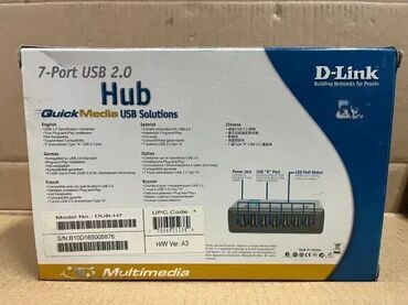 Druga oprema za računare i laptopove: *** AKCIJA *** #2702 USB HUB D-Link Model: DUB-H7 Portovi: 7× USB 2.0 — 9