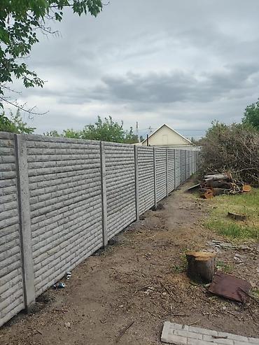 Бетонные еврозаборы: Бетонные заборы из еврозабора (сборные железобетонные секции) с — 19