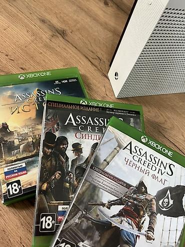 Xbox One S 1TB (1 ТБ) + 3 игры в подарок 🎮 Цена: 15 000 сом
