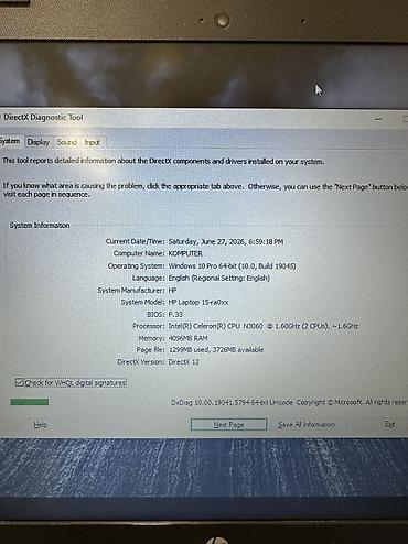 HP: İşlənmiş HP 15.6 ", Intel Celeron, 512 GB, Ödənişli çatdırılma — 5