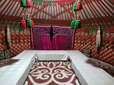Аренда юрт: Аренда юрты, Каркас Деревянный, 85 баш, Стол, Стулья, Казан — 11