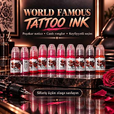 gullərin topdan satisi: World Famous Tattoo Ink – permanent dodaq üçün super qalıcı boya - — 2