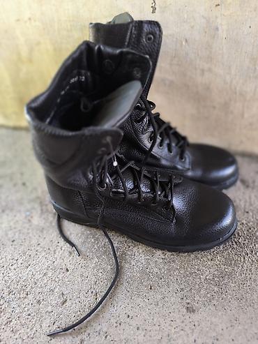 бу свадебные: Берцы черные, высокие, кожаные. - Материал: натуральная зернистая — 3