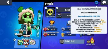 soyuduçu et: Brawl Stars hesabı – detallı profil və inkişaf etmiş statistikalar -