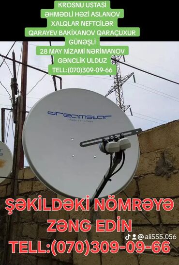 krosna antenalarin satisi: Peyk antenalarının quraşdırılması | Tənzimlənmə, Təmir, Quraşdırılma