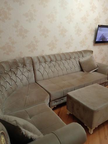 divan pufik: Künc yumşaq mebel dəsti - Tərkibi: L formalı böyük künc divan + — 1