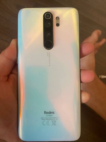 нот 9: Redmi, Redmi Note 8 Pro, Б/у, 128 ГБ, цвет - Белый, 2 SIM