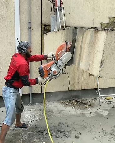 Beton işləri: Beton kəsimi və deşilməsi xidməti - Beton və dəmir-beton — 7