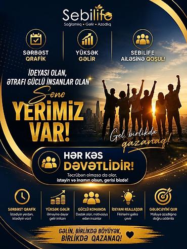 part time call center: Sebilife – Sağlamlıq • Gəlir • Azadlıq İdeyası və məqsədi olan hər — 1