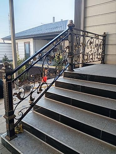 Изготовление перил: Изготовление перил Материал: Кованное железо, Наружные, Бесплатный замер — 156