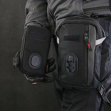 fixni: Moto torbica za kuk/bedro sa prozirnim džepom za telefon/GPS - Dizajn — 8