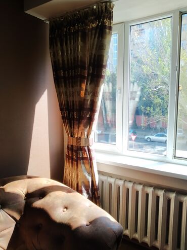 вязанная наволочка на подушку в Кыргызстан: Продам Турецкую штору. Практически новая.  Размер: 386см ширина на