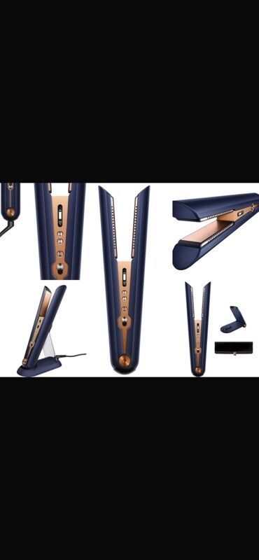 paltaryuyan ve qurudan masinlar: Simsiz saç düzləndirici Dyson– mavi/qızılı dizayn - Simsiz istifadə