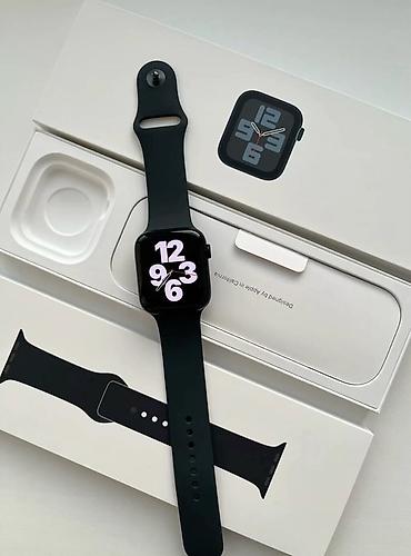 очки с камерой и микрофоном: Apple Watch Series 3, черный цвет (Space Gray) с черным силиконовым — 2