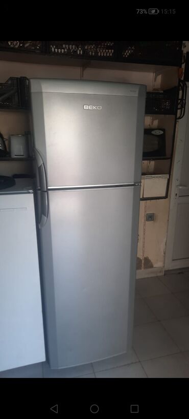 купить холодильник недорого с доставкой: Б/у Холодильник Beko, No frost, Двухкамерный, цвет - Серебристый