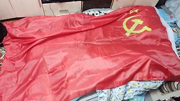 Текстиль: Флаг СССР 3 метра Большое полотнище красного флага с серпом и молотом — 4