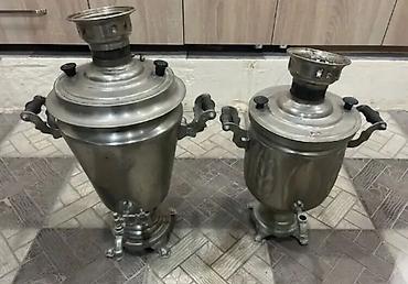 Qədim samovarlar: Od Samovarlar satılır.Çeşidlər var. Samovarlar ölçüsü və qiyməti Boz — 7