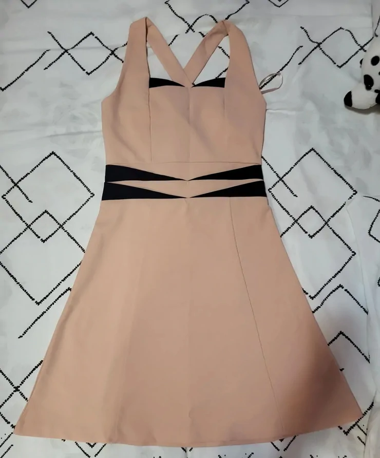 Color - Beige, Evening, With the straps