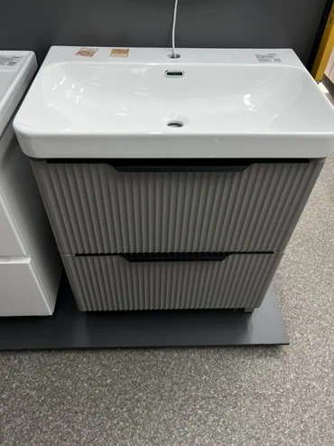 Раковина для ванной, Особенности: Глянцевое, Материал: Керамика, Размер: 80 x 40 см