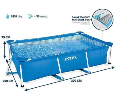 Yeni Karkas Swimming Pool Intex, 2.1 - 3 m, 3501 - 4000 l