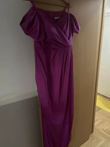 XL (EU 42), color - Purple, Evening, Short sleeves