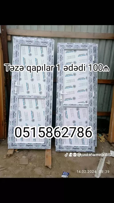 Plastik qapı, Yeni, Ödənişli quraşdırma