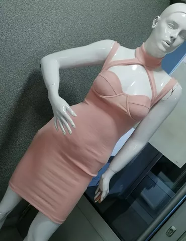 S (EU 36), color - Pink, Evening, With the straps