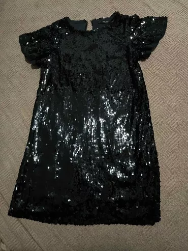 Zara M (EU 38), color - Black, Evening, Short sleeves