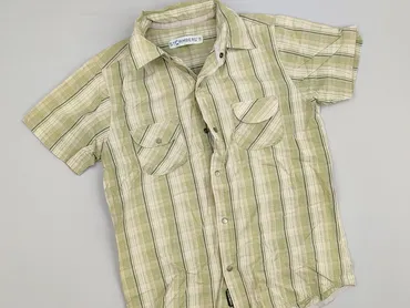Shirt 8 years, condition - Very good, pattern - Cell, color - Green