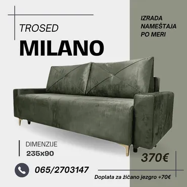 Trosed na razvlacenje Milano krajnih dimenzija 235x90 moguca izrada u