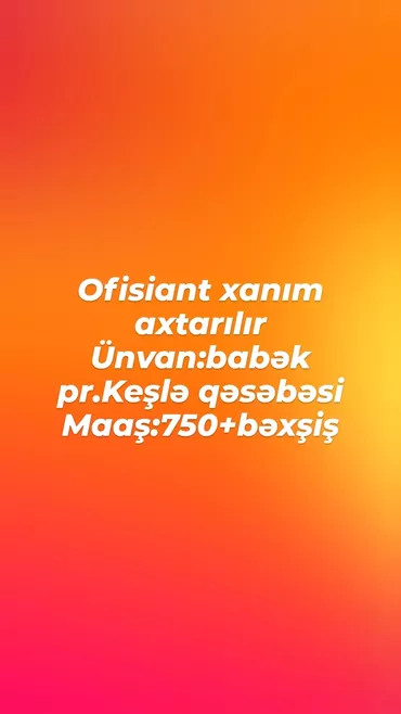 Официант требуется, Паб, Ежедневно оплата, 18-29 лет, До 1 года опыта