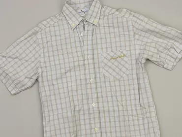 Shirt 8 years, condition - Ideal, pattern - Cell, color - Light blue
