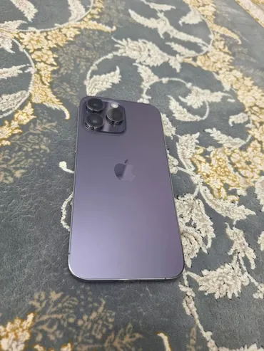 IPhone 14 Pro Max, Б/у, 512 ГБ, Deep Purple, Защитное стекло, Чехол, 90 %