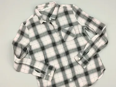Shirt 10 years, condition - Good, pattern - Cell, color - Grey