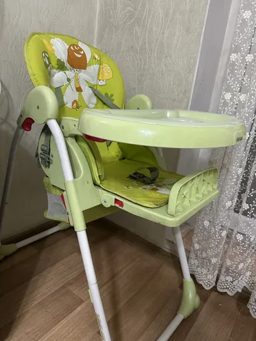 Стульчик для кормления, Б/у, Другой бренд, Пластик, Трансформер, цвет - Зеленый, Самовывоз, Платная доставка