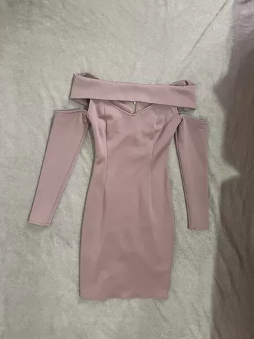 S (EU 36), M (EU 38), color - Pink, Evening, Long sleeves