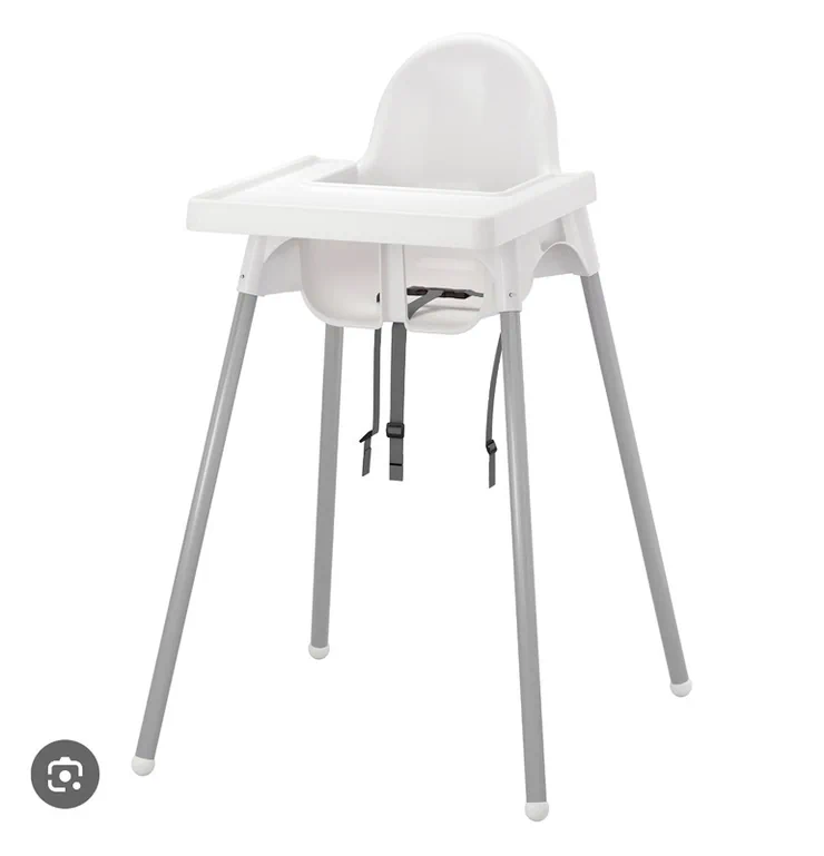 Тамактандыруучу отургуч, Колдонулган, Ikea, Пластик, Отургучтун башка түрү, түсү - Ак, Акылуу жеткирүү, Өзү алып кетүү