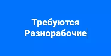 Талап кылынат Ар түрдүү жумуштарды жасаган жумушчу, Тажрыйбасыз