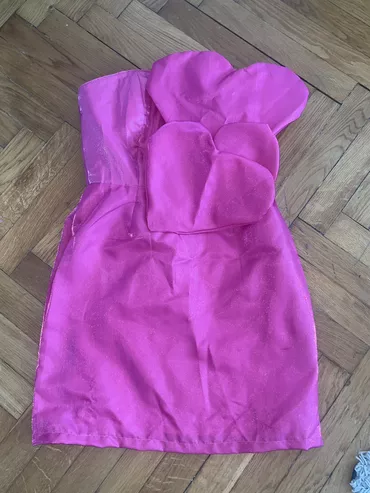 Zara S (EU 36), M (EU 38), color - Pink, Evening, Without sleeves