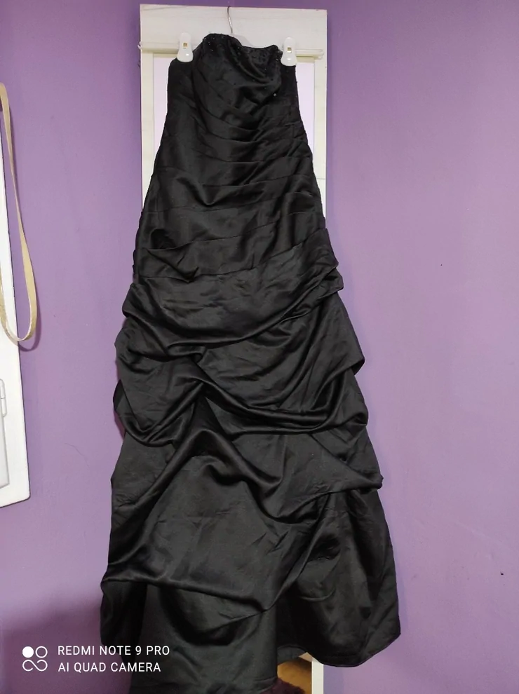 S (EU 36), M (EU 38), color - Black, Cocktail, Without sleeves