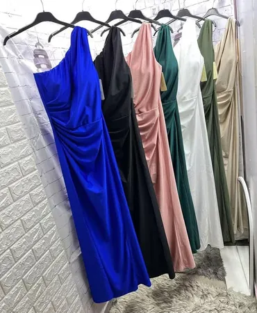 M (EU 38), color - Blue, Evening, Without sleeves