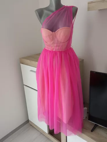 S (EU 36), color - Pink, Evening, Without sleeves