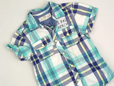 Shirt 3-4 years, condition - Very good, pattern - Cell, color - Turquoise