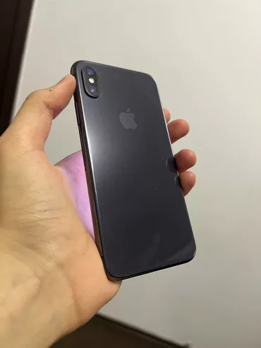 IPhone X, Б/у, 64 ГБ, Черный, Чехол, Коробка, 80 %