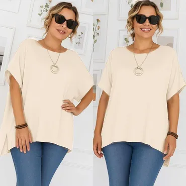 4XL (EU 48), Cotton, color - Beige