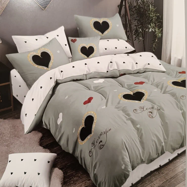 Double, Cotton, color - Grey