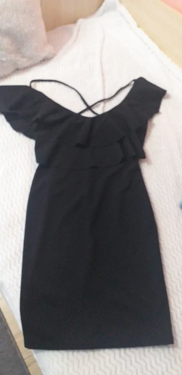 S (EU 36), color - Black, Evening, Short sleeves