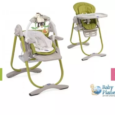 Стульчик для кормления Chicco Polly Magic — от 0 до 3х лет. — съемный