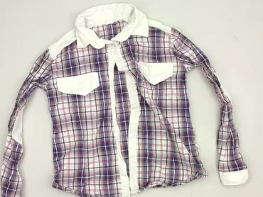 Shirt 11 years, condition - Very good, pattern - Cell, color - Purple